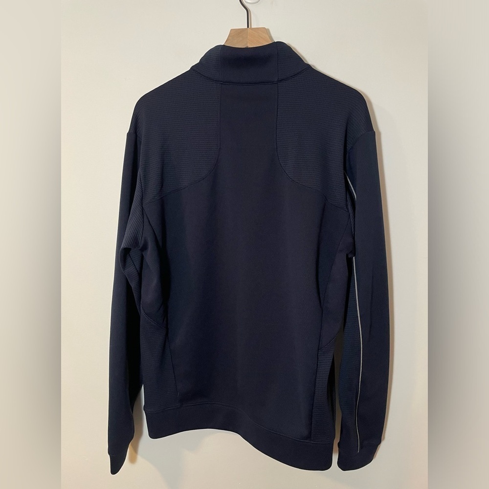 Cutter & Buck Brewers CB DryTec Blue 1/4 Zip Mens Size Large MLB Milwaukee EUC - Picture 4 of 7